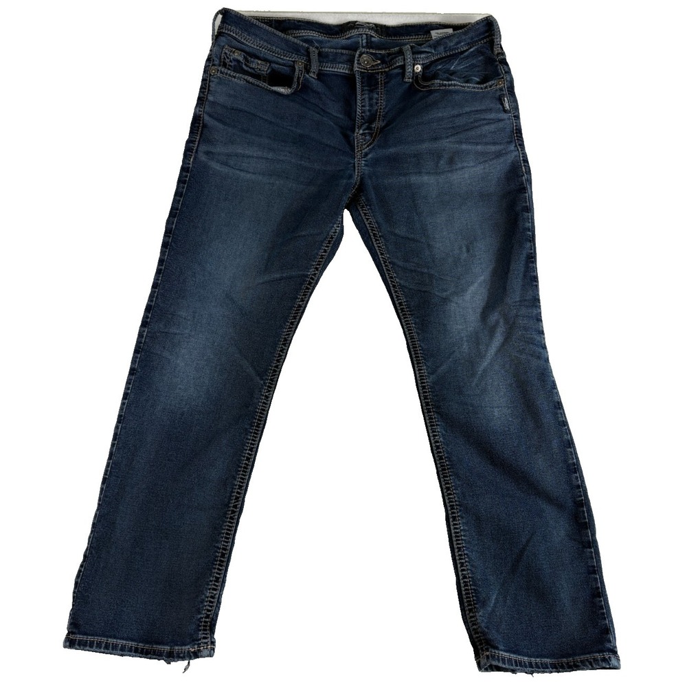 Silver Jeans Co. Grayson Mens 36x30 (38x29.5) Blue Denim Classic Straight Leg